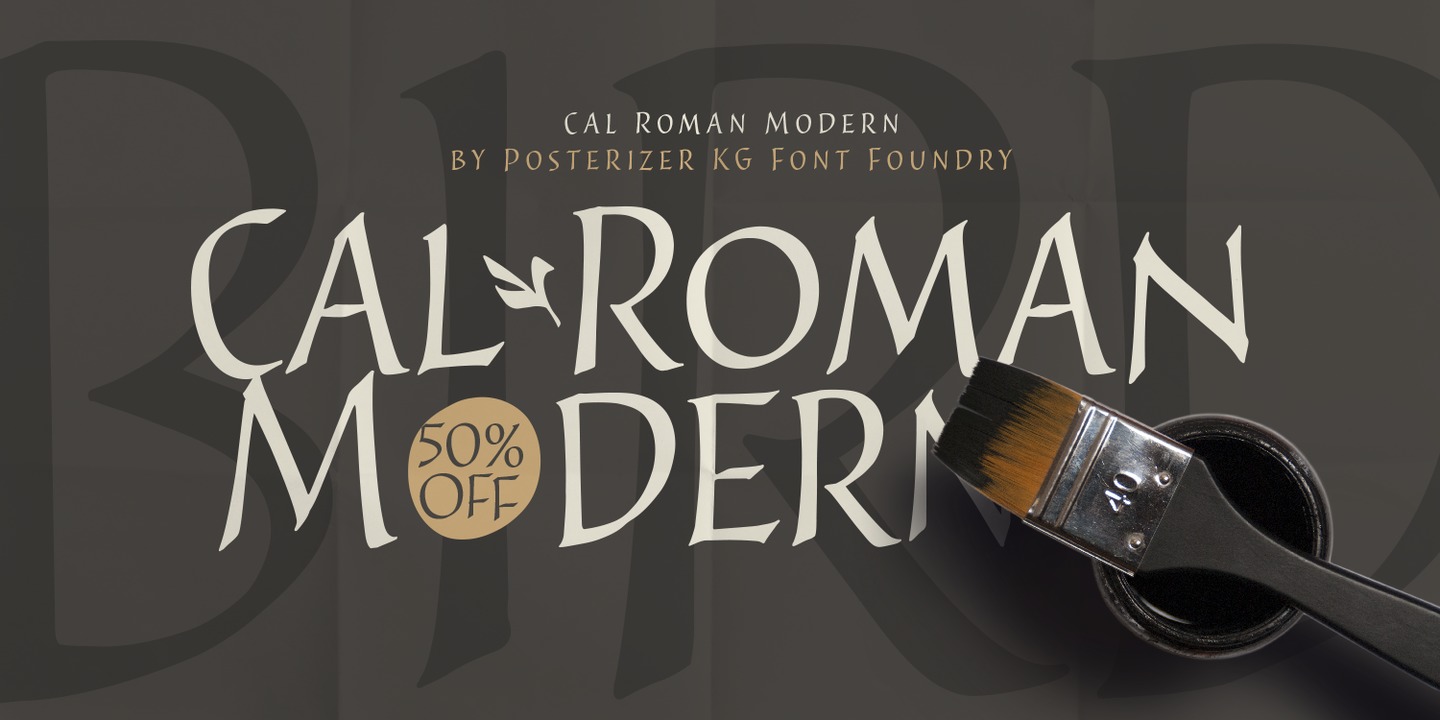 Beispiel einer Cal Roman Modern-Schriftart #1